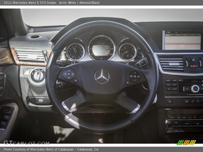 Arctic White / Almond/Black 2011 Mercedes-Benz E 350 Sedan