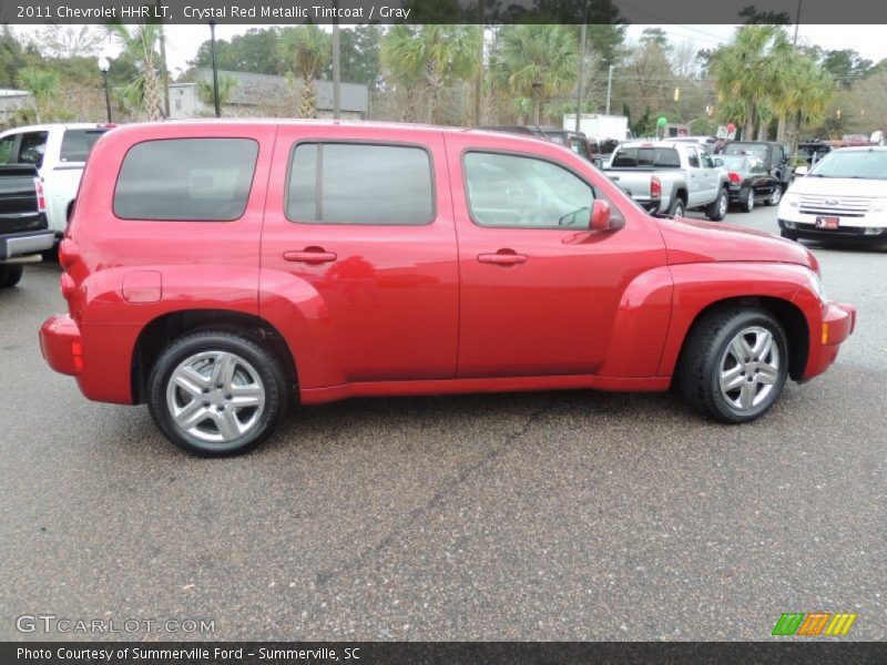 Crystal Red Metallic Tintcoat / Gray 2011 Chevrolet HHR LT