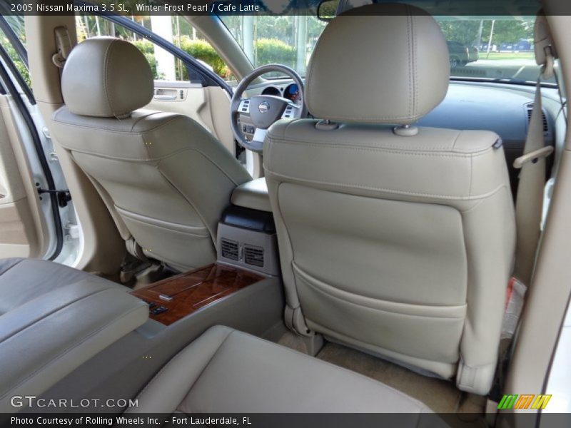 Winter Frost Pearl / Cafe Latte 2005 Nissan Maxima 3.5 SL