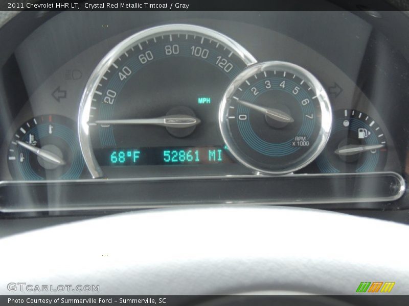 Crystal Red Metallic Tintcoat / Gray 2011 Chevrolet HHR LT