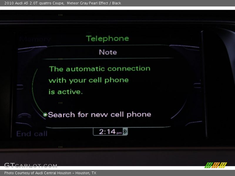 Meteor Gray Pearl Effect / Black 2010 Audi A5 2.0T quattro Coupe