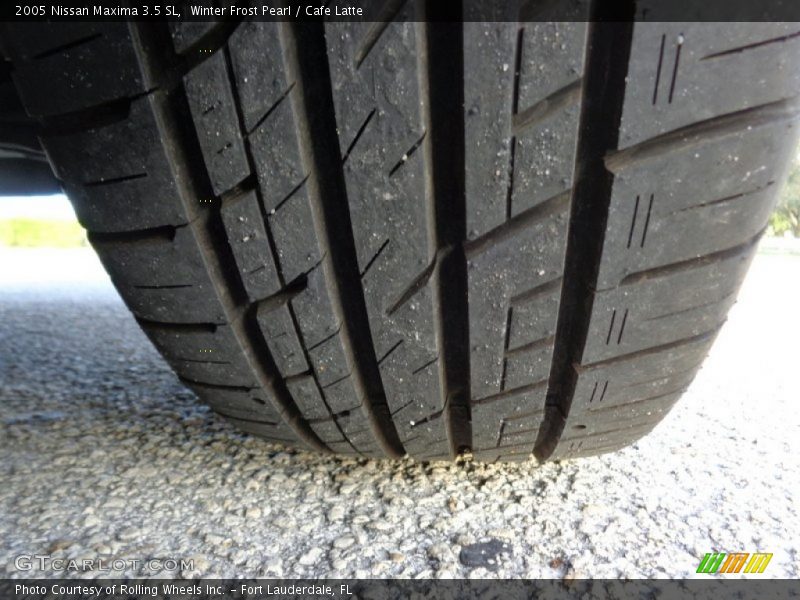 Winter Frost Pearl / Cafe Latte 2005 Nissan Maxima 3.5 SL