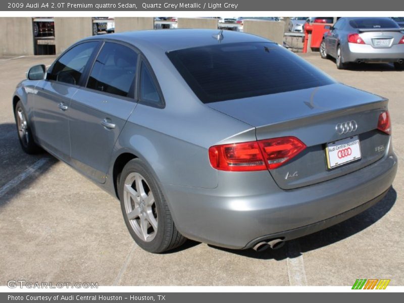 Quartz Grey Metallic / Light Grey 2009 Audi A4 2.0T Premium quattro Sedan