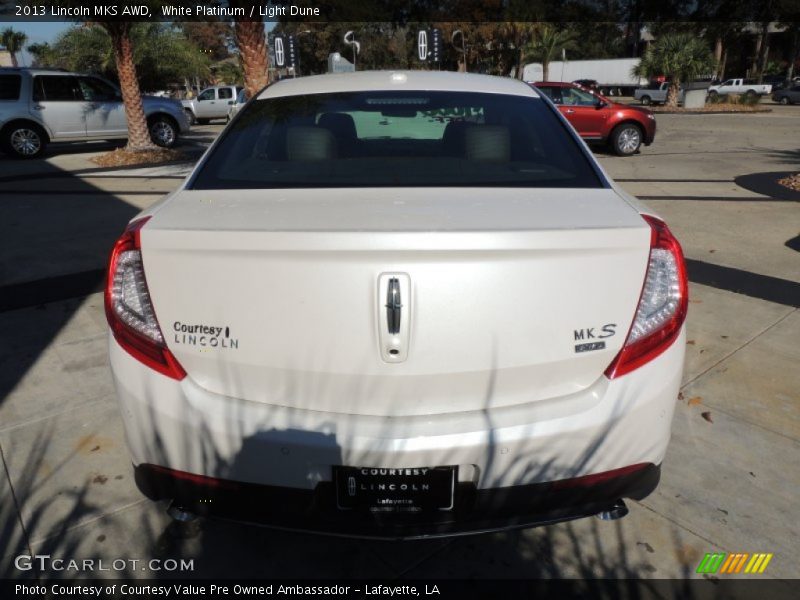 White Platinum / Light Dune 2013 Lincoln MKS AWD