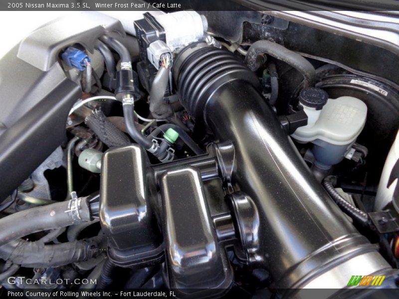 Winter Frost Pearl / Cafe Latte 2005 Nissan Maxima 3.5 SL
