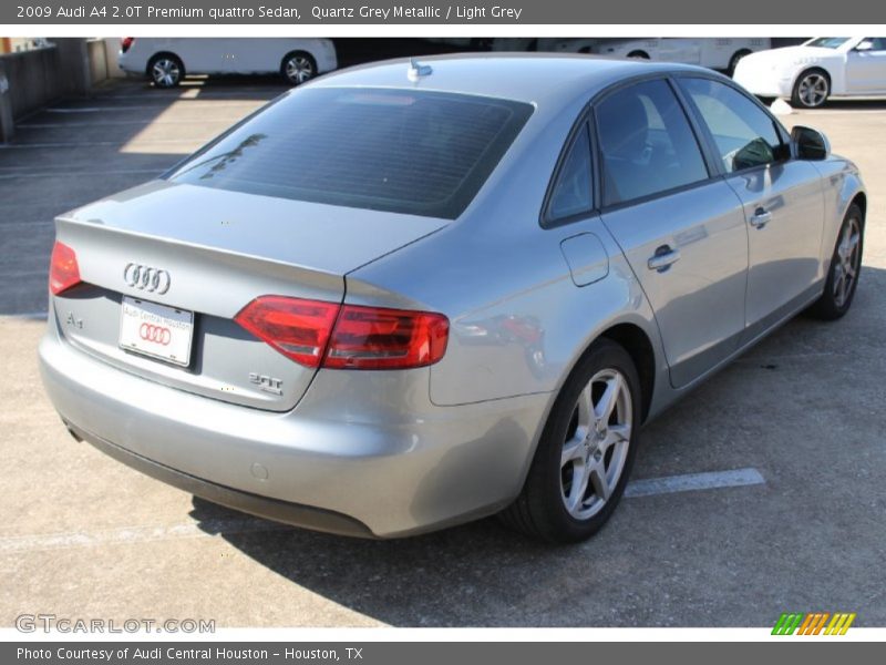 Quartz Grey Metallic / Light Grey 2009 Audi A4 2.0T Premium quattro Sedan