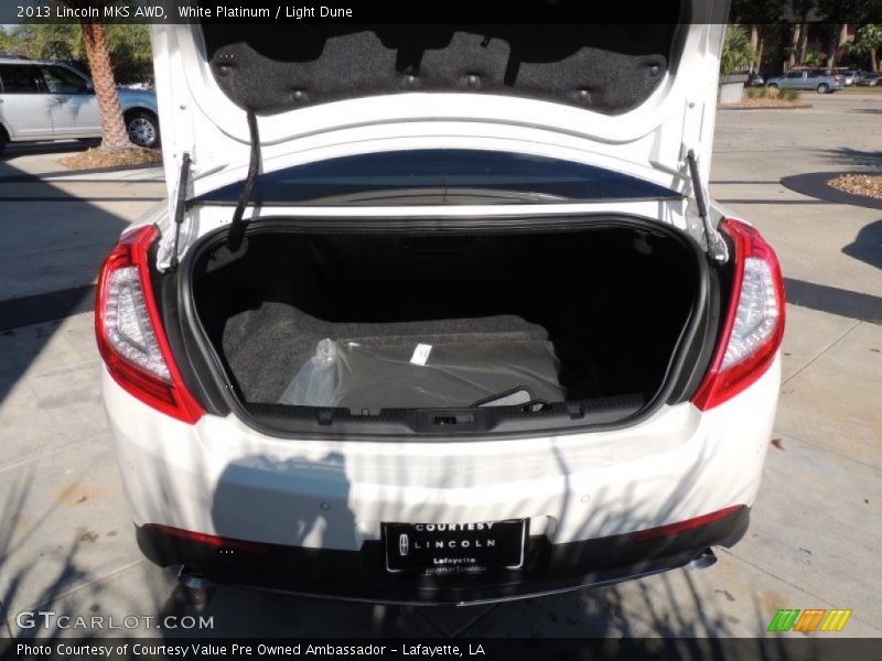 White Platinum / Light Dune 2013 Lincoln MKS AWD