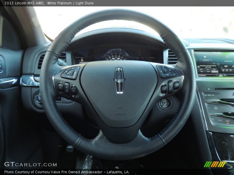 White Platinum / Light Dune 2013 Lincoln MKS AWD