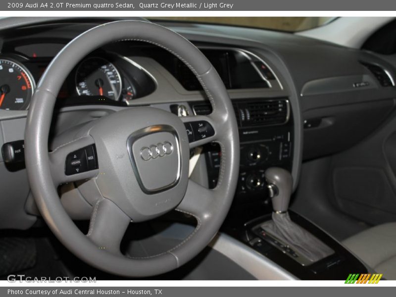 Quartz Grey Metallic / Light Grey 2009 Audi A4 2.0T Premium quattro Sedan