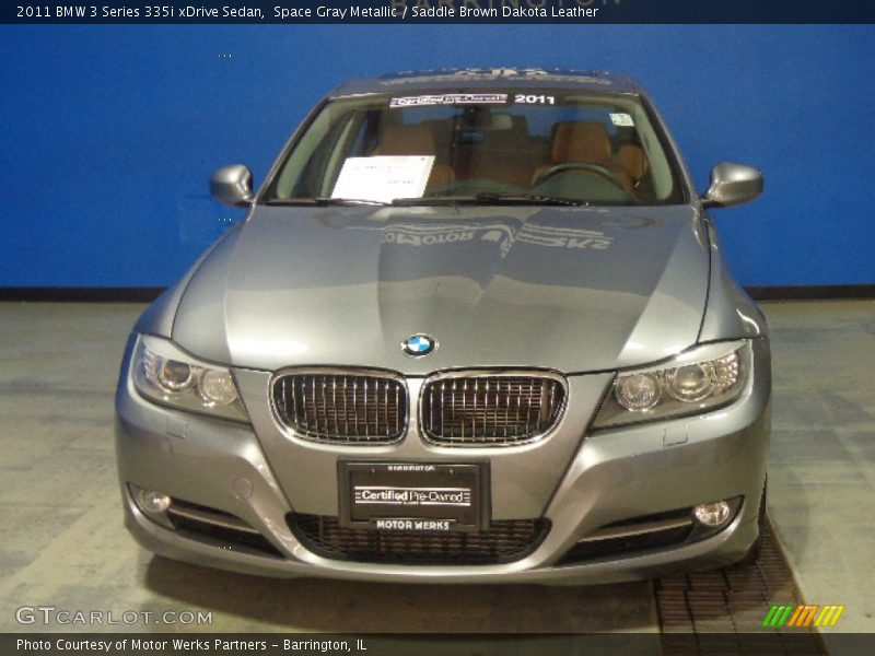 Space Gray Metallic / Saddle Brown Dakota Leather 2011 BMW 3 Series 335i xDrive Sedan