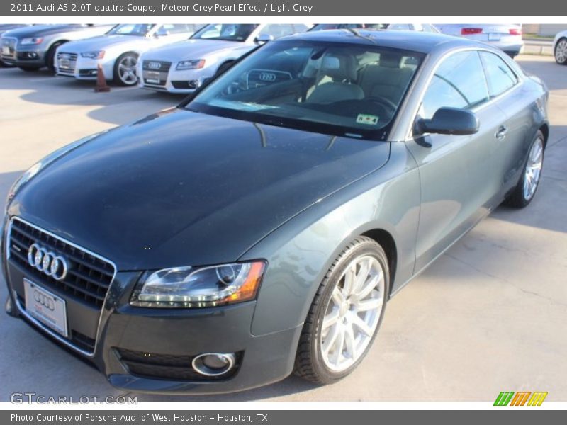 Meteor Grey Pearl Effect / Light Grey 2011 Audi A5 2.0T quattro Coupe