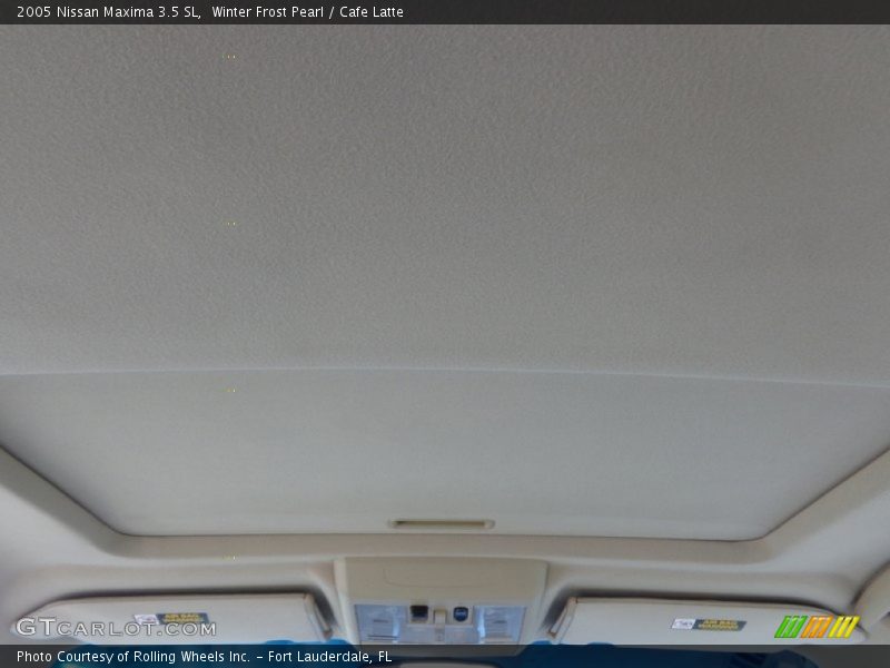 Winter Frost Pearl / Cafe Latte 2005 Nissan Maxima 3.5 SL