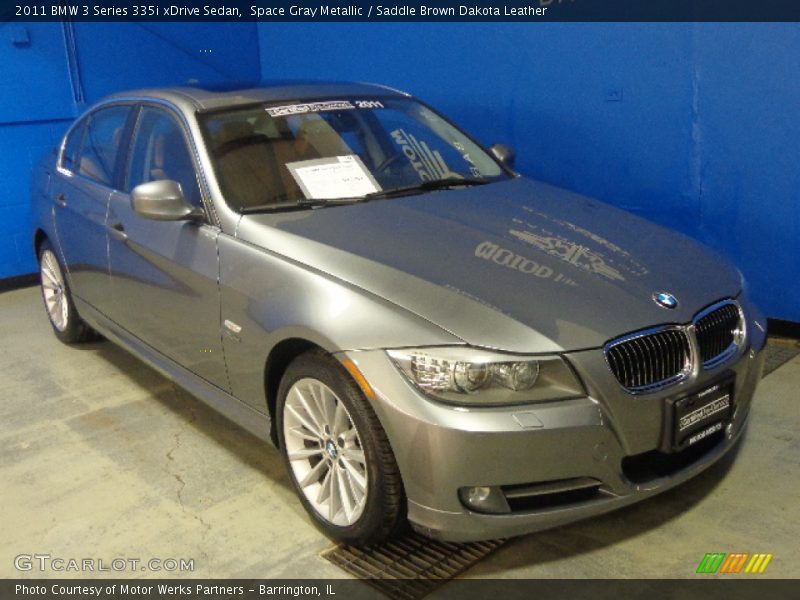 Space Gray Metallic / Saddle Brown Dakota Leather 2011 BMW 3 Series 335i xDrive Sedan