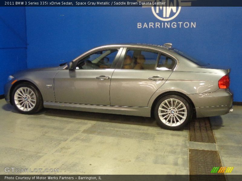 Space Gray Metallic / Saddle Brown Dakota Leather 2011 BMW 3 Series 335i xDrive Sedan