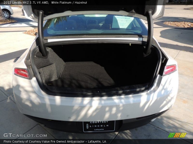 White Platinum / Hazelnut 2013 Lincoln MKZ 3.7L V6 AWD