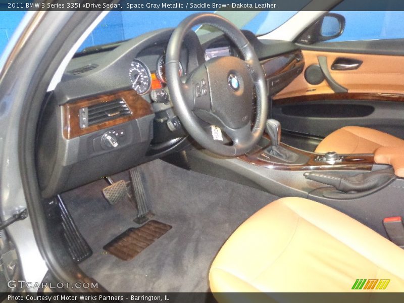 Space Gray Metallic / Saddle Brown Dakota Leather 2011 BMW 3 Series 335i xDrive Sedan