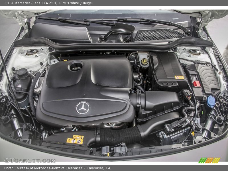 Cirrus White / Beige 2014 Mercedes-Benz CLA 250