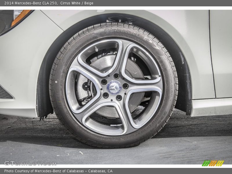 Cirrus White / Beige 2014 Mercedes-Benz CLA 250