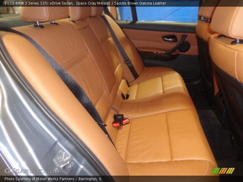 Space Gray Metallic / Saddle Brown Dakota Leather 2011 BMW 3 Series 335i xDrive Sedan