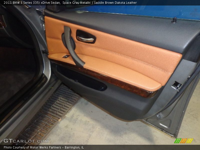 Space Gray Metallic / Saddle Brown Dakota Leather 2011 BMW 3 Series 335i xDrive Sedan
