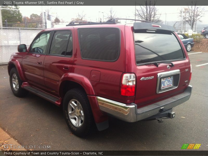 Sunfire Red Pearl / Gray 2002 Toyota 4Runner SR5