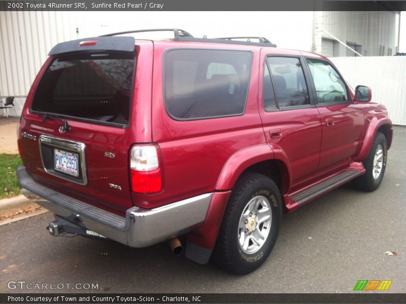 Sunfire Red Pearl / Gray 2002 Toyota 4Runner SR5