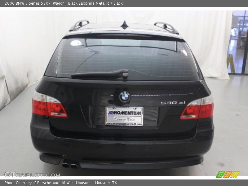 Black Sapphire Metallic / Black 2006 BMW 5 Series 530xi Wagon