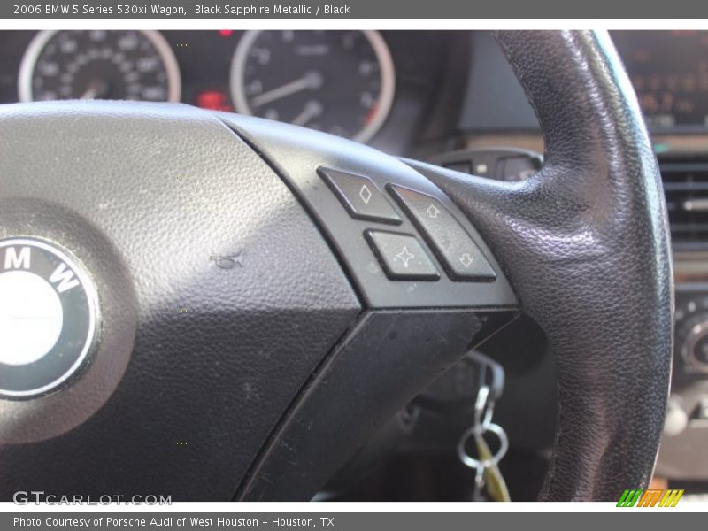 Black Sapphire Metallic / Black 2006 BMW 5 Series 530xi Wagon