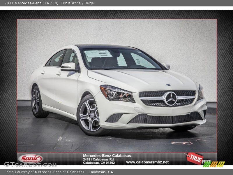 Cirrus White / Beige 2014 Mercedes-Benz CLA 250