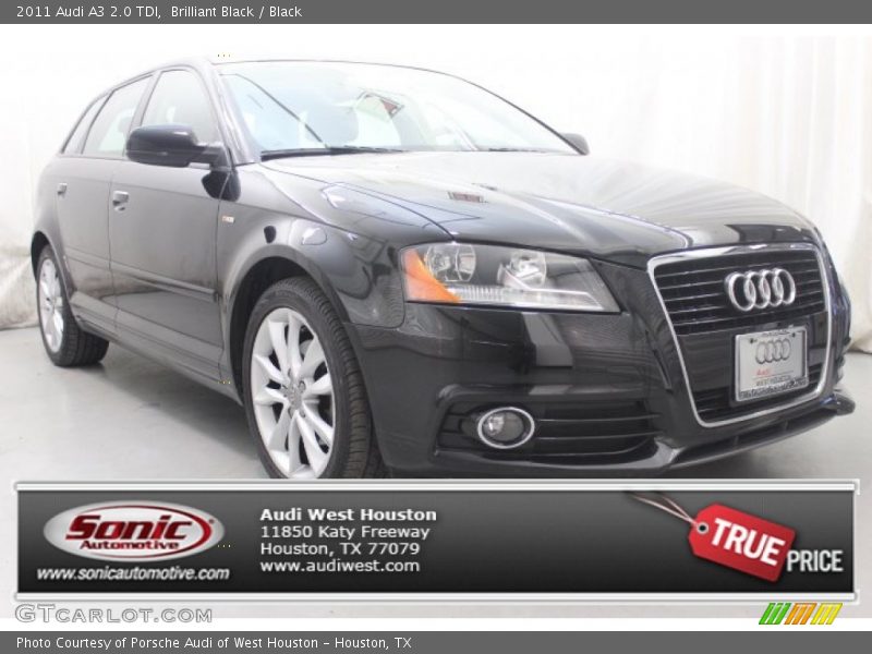 Brilliant Black / Black 2011 Audi A3 2.0 TDI