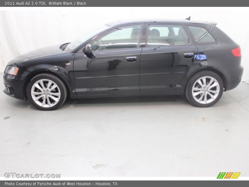 Brilliant Black / Black 2011 Audi A3 2.0 TDI