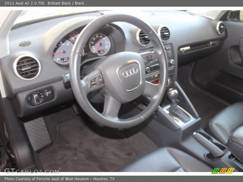 Brilliant Black / Black 2011 Audi A3 2.0 TDI