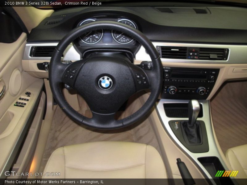 Crimson Red / Beige 2010 BMW 3 Series 328i Sedan