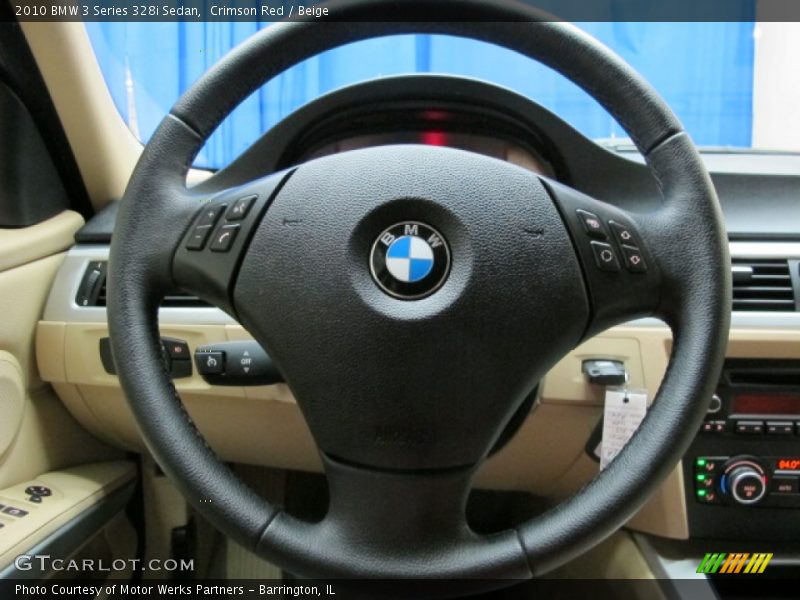 Crimson Red / Beige 2010 BMW 3 Series 328i Sedan