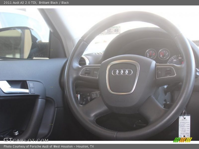 Brilliant Black / Black 2011 Audi A3 2.0 TDI