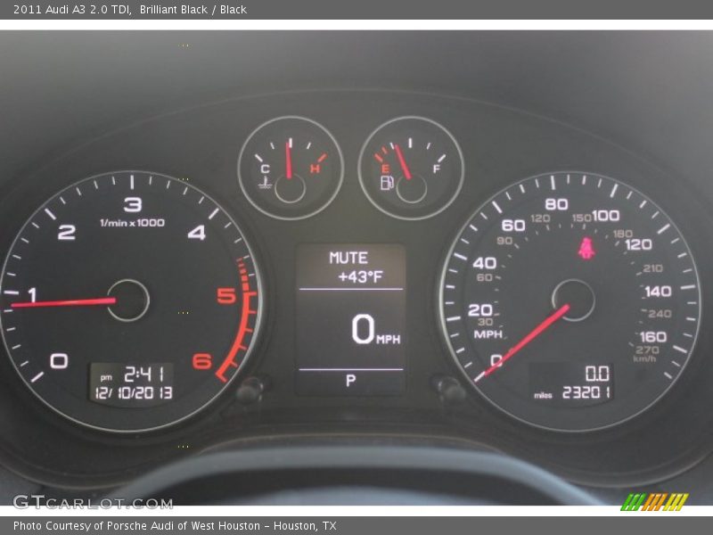 Brilliant Black / Black 2011 Audi A3 2.0 TDI