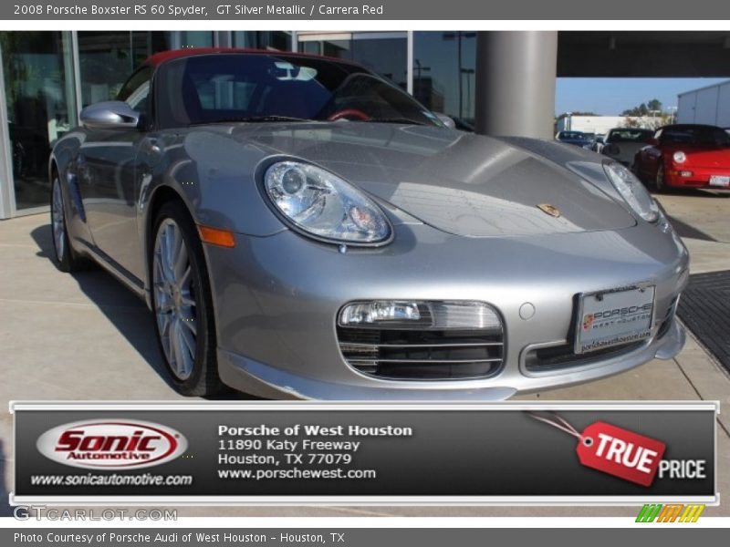 GT Silver Metallic / Carrera Red 2008 Porsche Boxster RS 60 Spyder