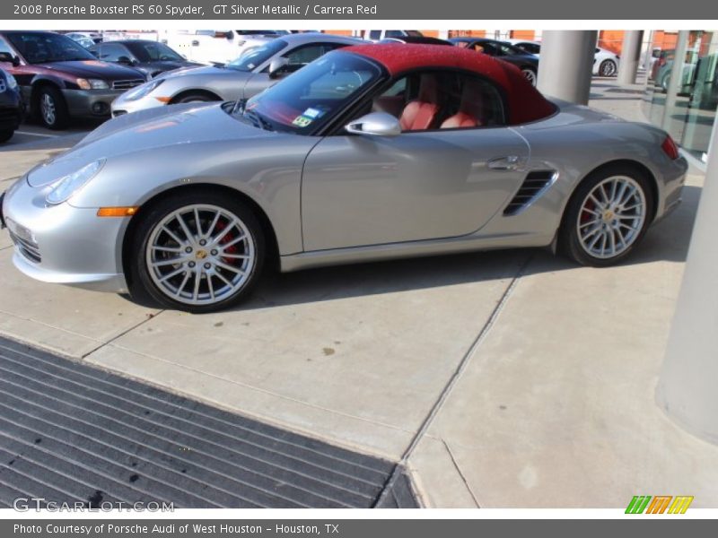 GT Silver Metallic / Carrera Red 2008 Porsche Boxster RS 60 Spyder