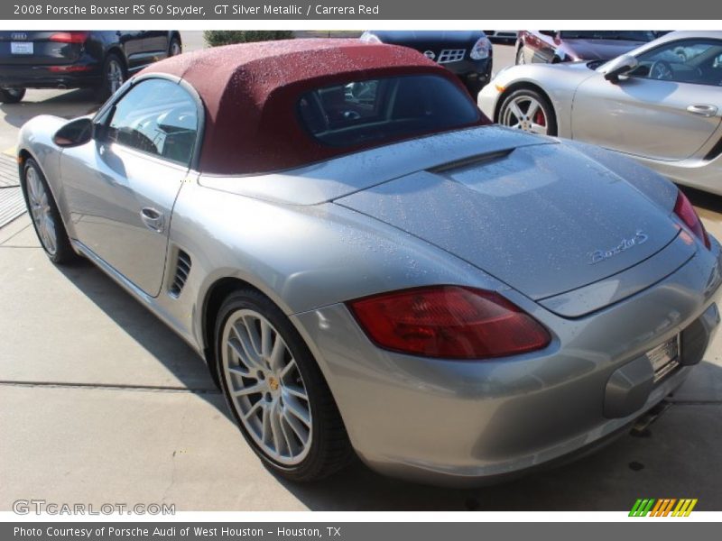 GT Silver Metallic / Carrera Red 2008 Porsche Boxster RS 60 Spyder