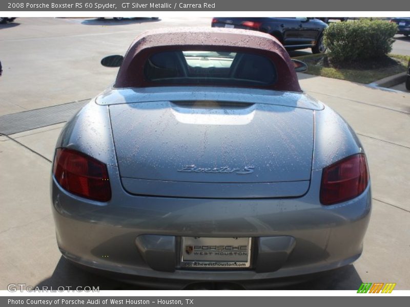 GT Silver Metallic / Carrera Red 2008 Porsche Boxster RS 60 Spyder