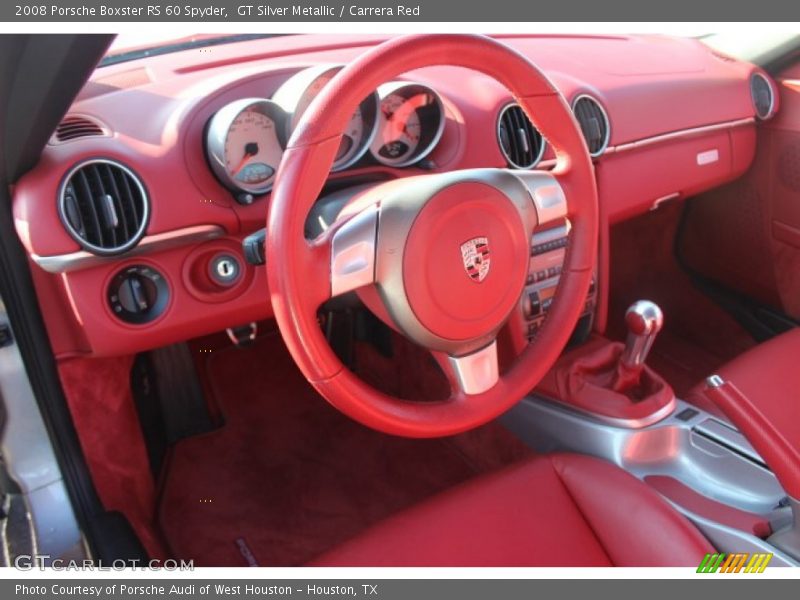 GT Silver Metallic / Carrera Red 2008 Porsche Boxster RS 60 Spyder