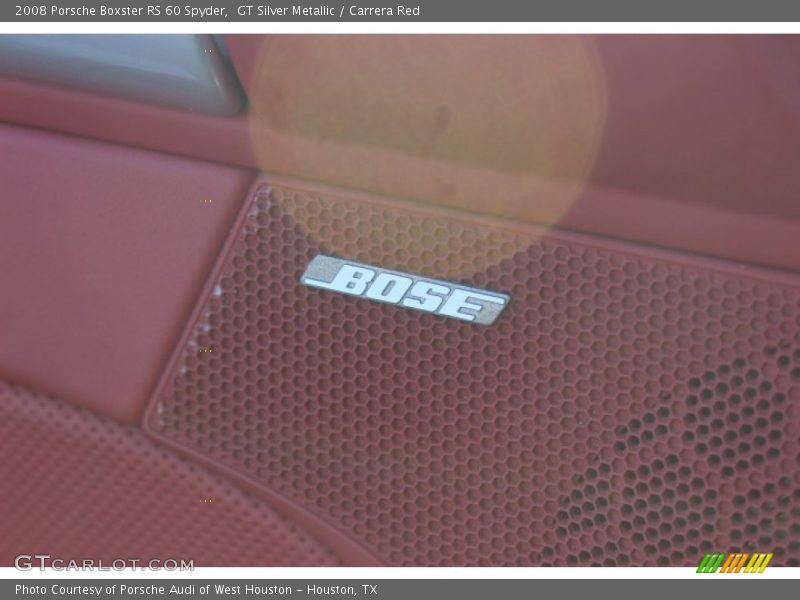 GT Silver Metallic / Carrera Red 2008 Porsche Boxster RS 60 Spyder