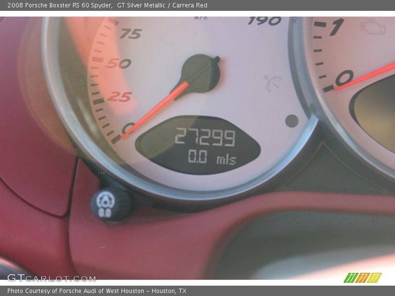 GT Silver Metallic / Carrera Red 2008 Porsche Boxster RS 60 Spyder