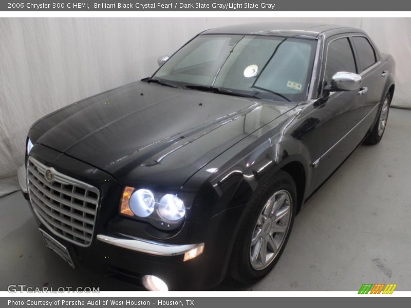 Brilliant Black Crystal Pearl / Dark Slate Gray/Light Slate Gray 2006 Chrysler 300 C HEMI
