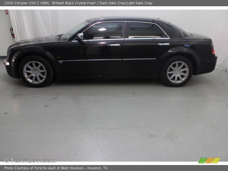 Brilliant Black Crystal Pearl / Dark Slate Gray/Light Slate Gray 2006 Chrysler 300 C HEMI