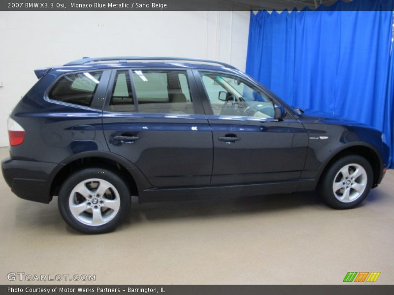 Monaco Blue Metallic / Sand Beige 2007 BMW X3 3.0si