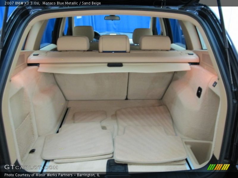 Monaco Blue Metallic / Sand Beige 2007 BMW X3 3.0si