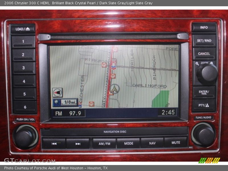 Brilliant Black Crystal Pearl / Dark Slate Gray/Light Slate Gray 2006 Chrysler 300 C HEMI