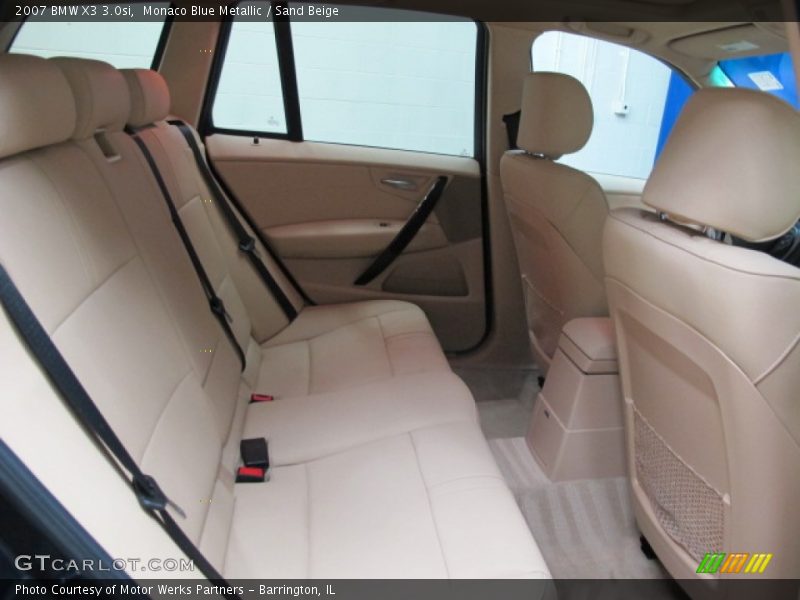 Monaco Blue Metallic / Sand Beige 2007 BMW X3 3.0si
