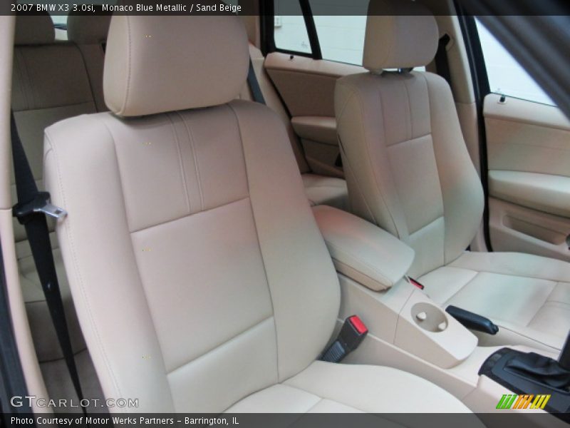 Monaco Blue Metallic / Sand Beige 2007 BMW X3 3.0si